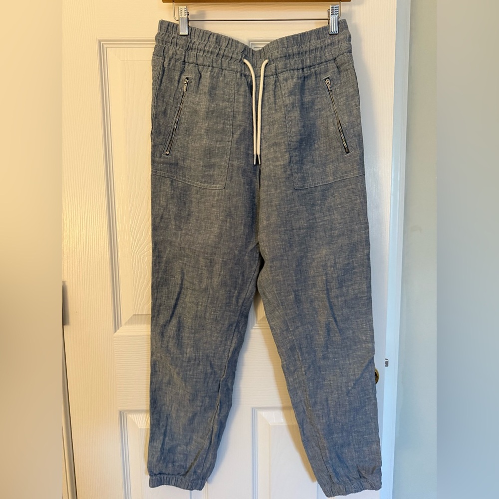 Athleta Light Blue Drawstring Pants - image 1